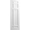 Ekena Millwork True Fit PVC San Juan Capistrano Mission Style Fixed Mount Shutters, Unfinished, 15W x 80H, PR TFP001SJ15X080UN - alternate 3